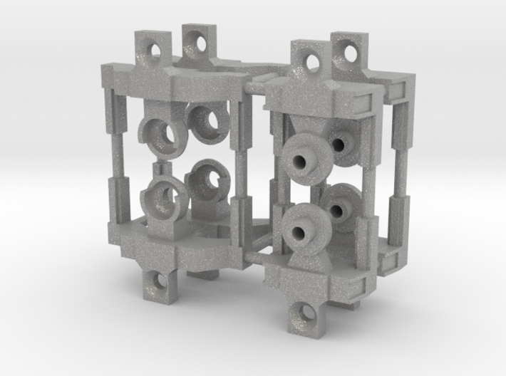 HO articulated joints for Walthers 48' spine car 3d printed