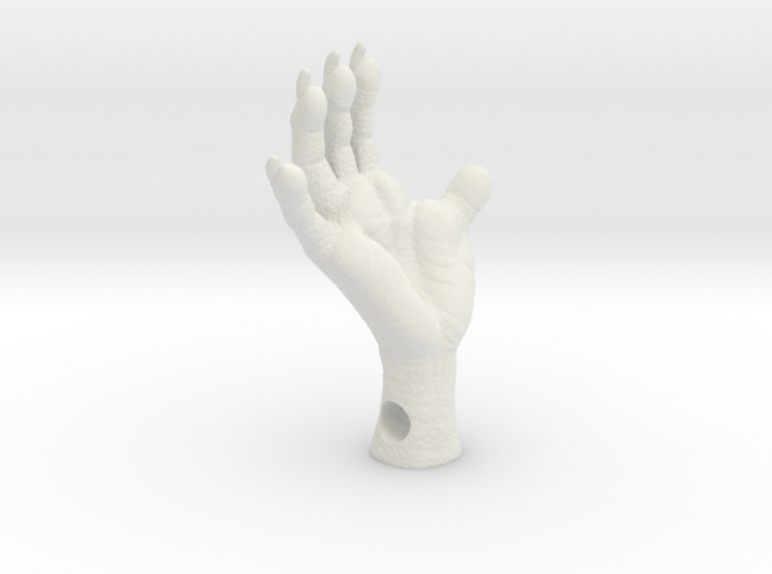 Opossum Foot, 1.5 inch - 4mm Side Hole 3d printed