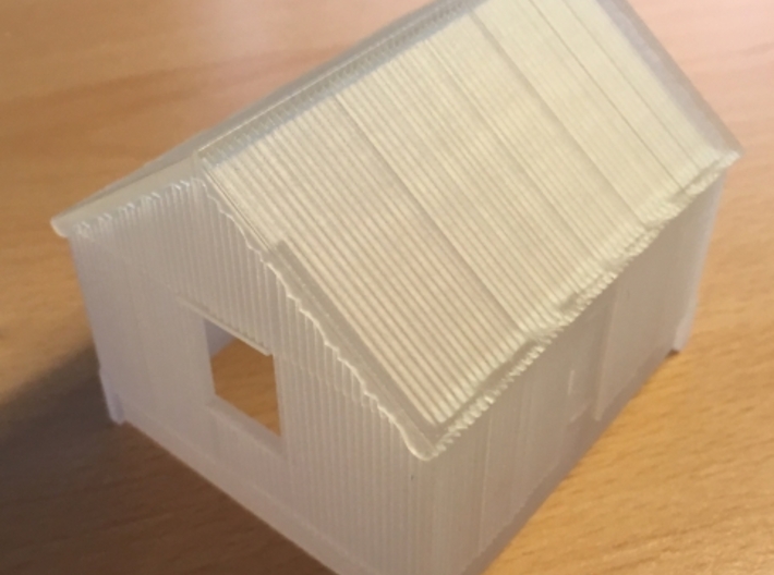 Corrugated Iron Shed 4mm/ft 3d printed
