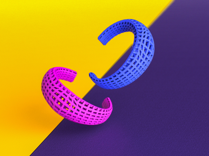 Neo Geometricism* Bangle S ( Small ) 3d printed