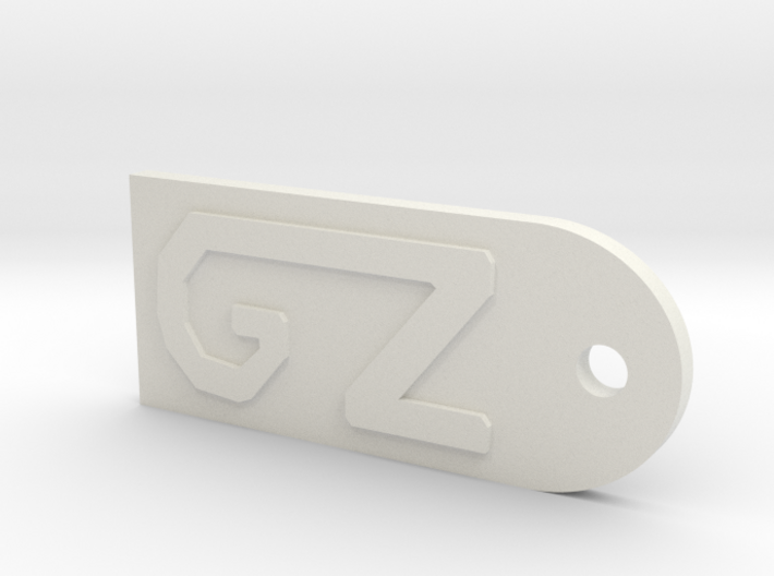 GZ keyring 3d printed