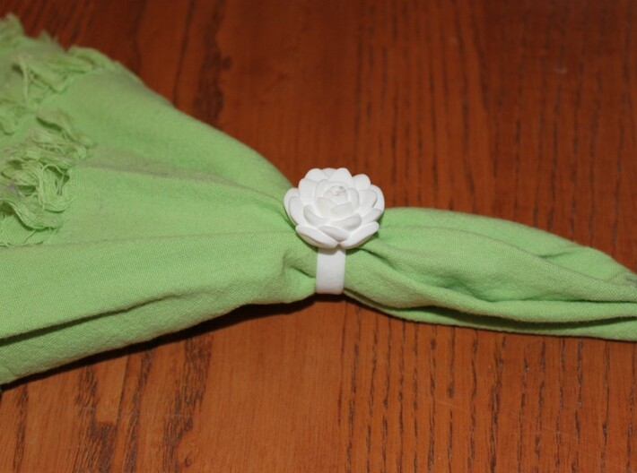 Rose Napkin Ring 3d printed 