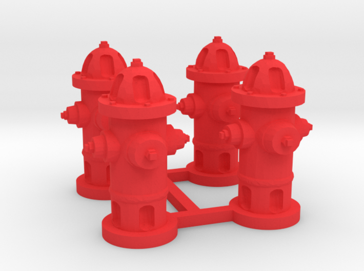 Fire Hydrants 3d printed