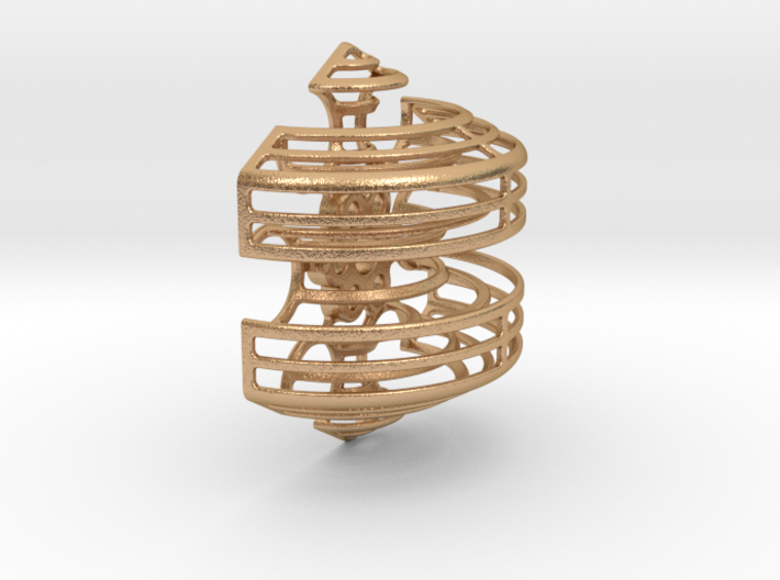 Wireframe Astrolabicon // Side A 3d printed