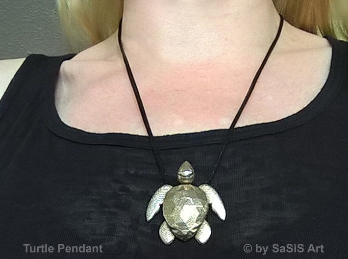 Turtle Pendant 3d printed 