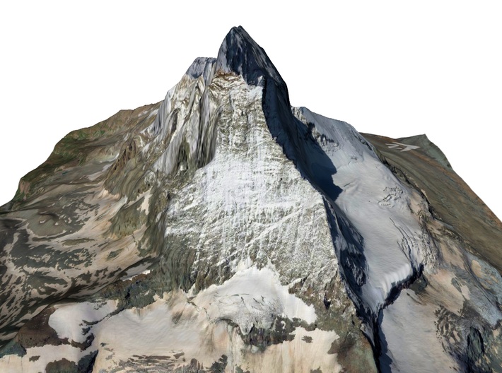 Matterhorn / Monte Cervino Map: 6&quot; (15.2 cm) 3d printed
