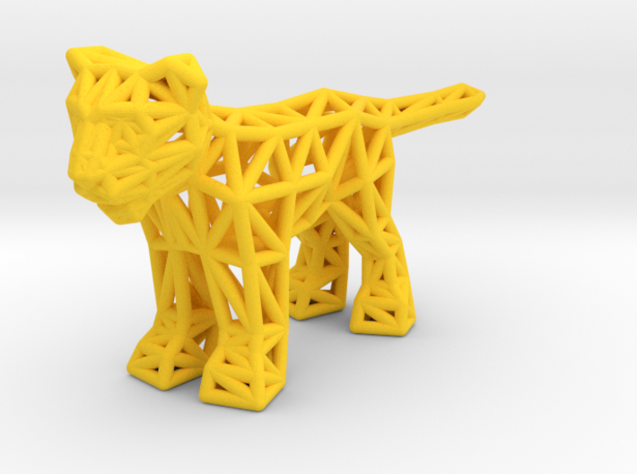 Lion (young) 3d printed 