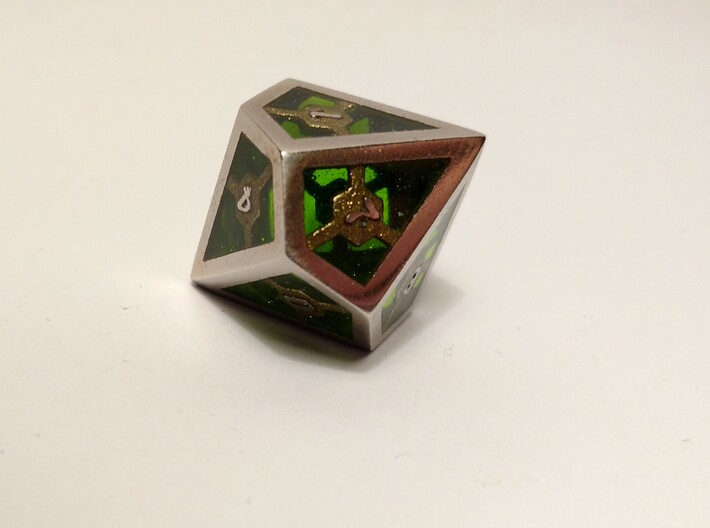 D10 Epoxy Dice 3d printed Epoxy is not printed and has to be added later on by the customer