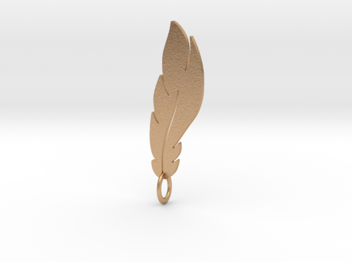 feather pendant 3d printed