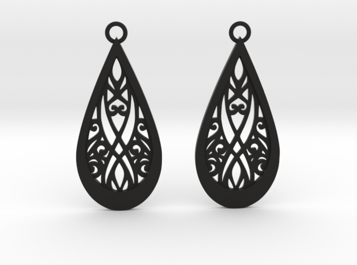 Elven earrings 3d printed