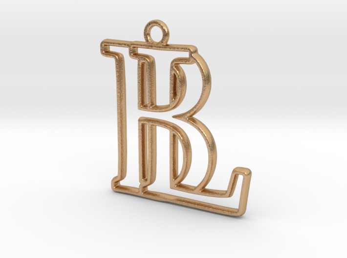 Monogram with initials B&amp;L 3d printed