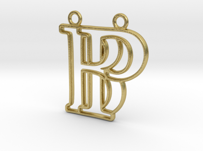 Monogram with initials B&amp;P 3d printed