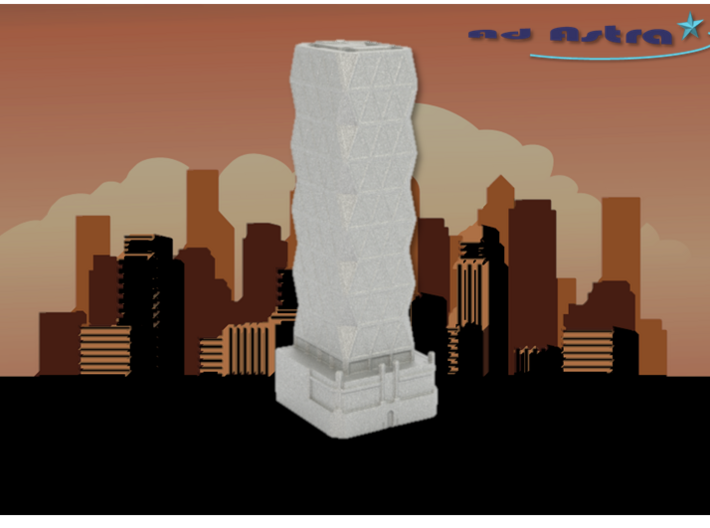 Hearst Tower - New York (1:2000) 3d printed