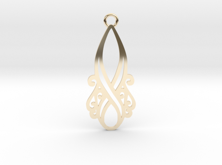 Lorelei pendant 3d printed