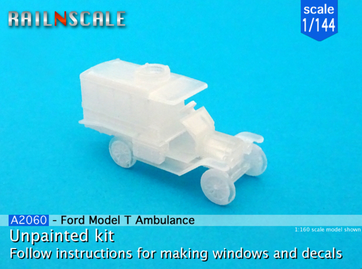 Ford Model T Ambulance (1/144) 3d printed 