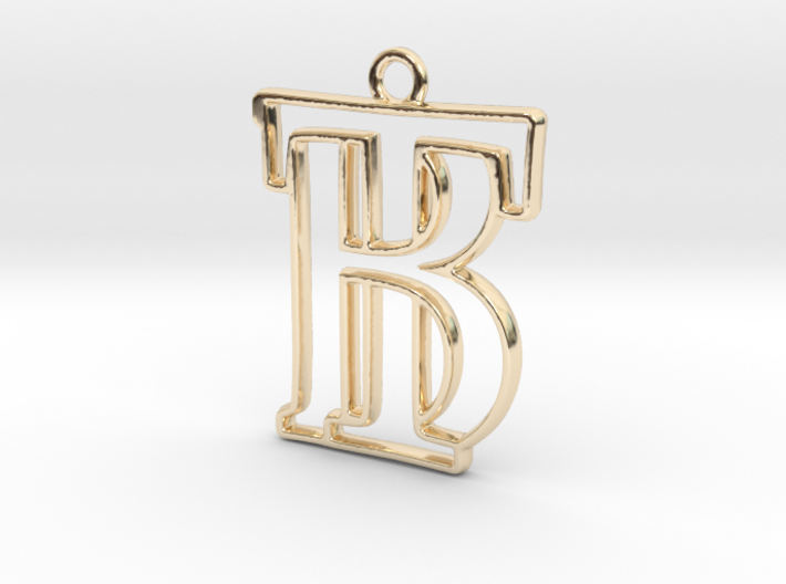 Initials B&amp;T monogram 3d printed