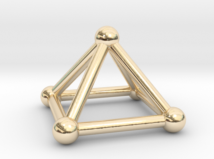 0720 J01 Square Pyramid V&amp;E (a=1cm) #2 3d printed