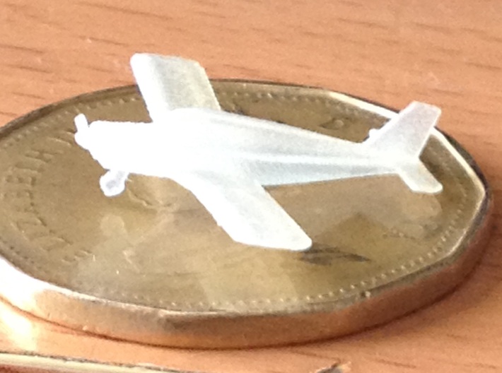 1:400 scale Piper PA28 Cherokee 3d printed Unpainted