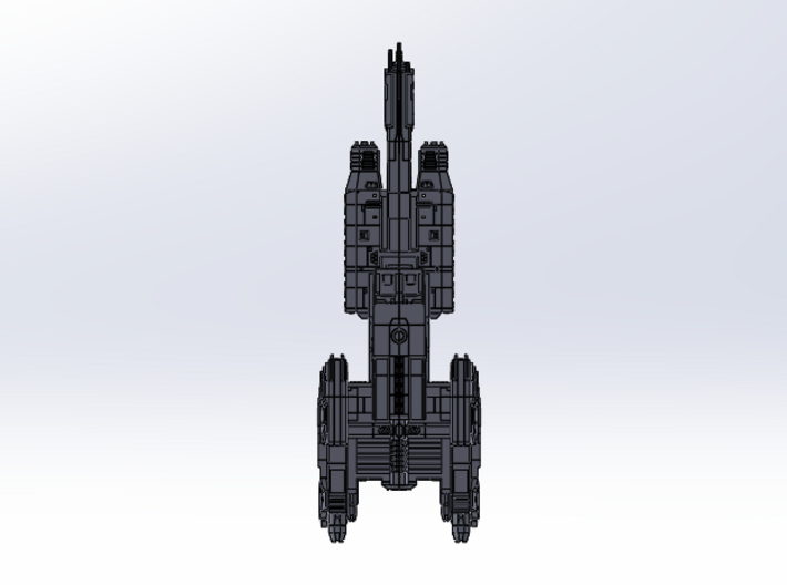 HALO. UNSC Charon Class Frigate 1:3000 3d printed 