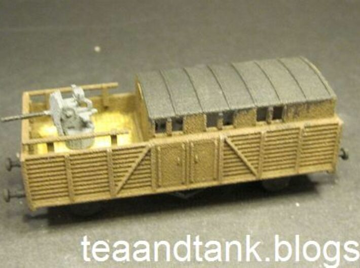 1/144 Reichsbahn Flakwagen 3d printed