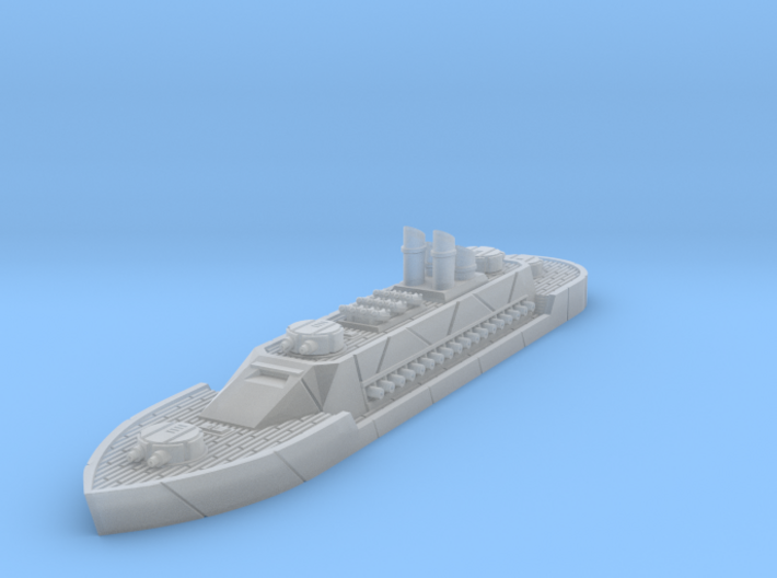 Steampunk Ironclad Battleship 3d printed