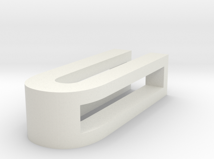 CHOKER SLIDE LETTER U 1⅛, 1¼, 1½, 1¾, 2 inch sizes 3d printed