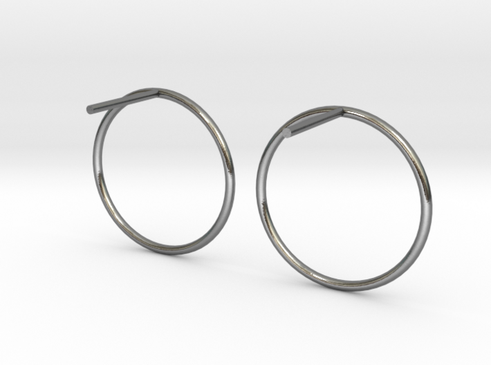 Billabong Circle Earrings 3d printed