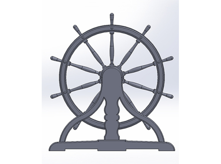 Ship's Wheel Supports 1:24 scale 3d printed 