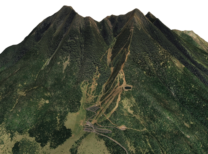 Humphreys Peak Map: 8"x10" 3d printed 