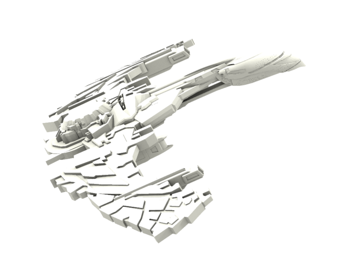 Sendcarie Class BattleShip 3d printed 