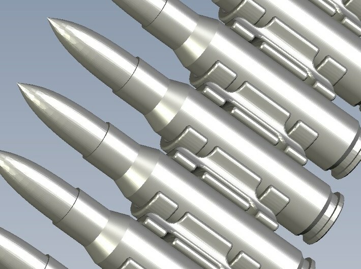 1/18 scale 7.62x51mm NATO ammunition x 100 rounds 3d printed 