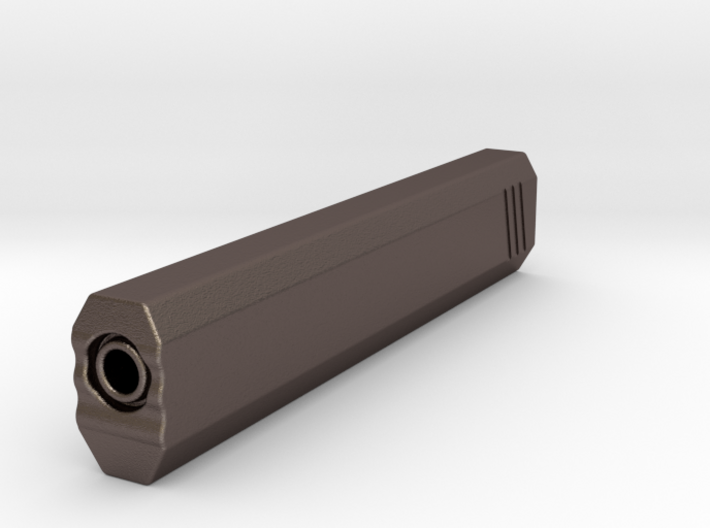 Hexa Silencer (200mm Long) (18mm External Barrel) 3d printed