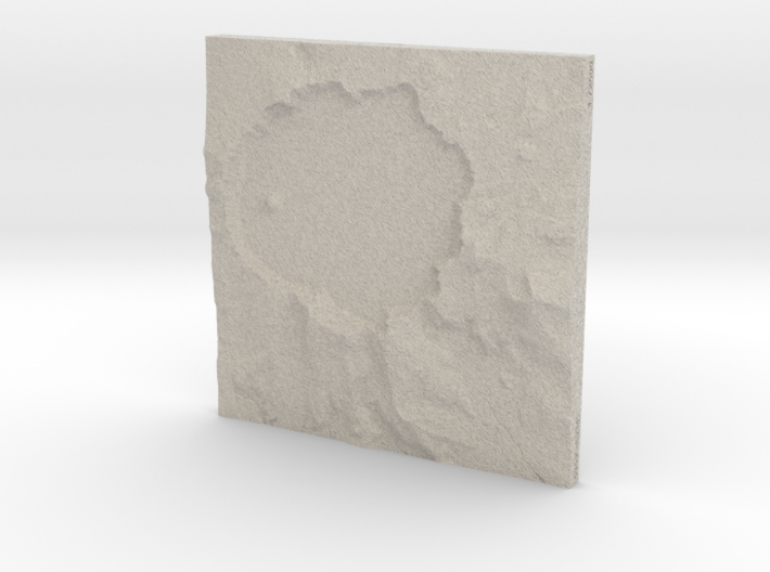 8'' Crater Lake, Oregon, USA, Sandstone 3d printed 