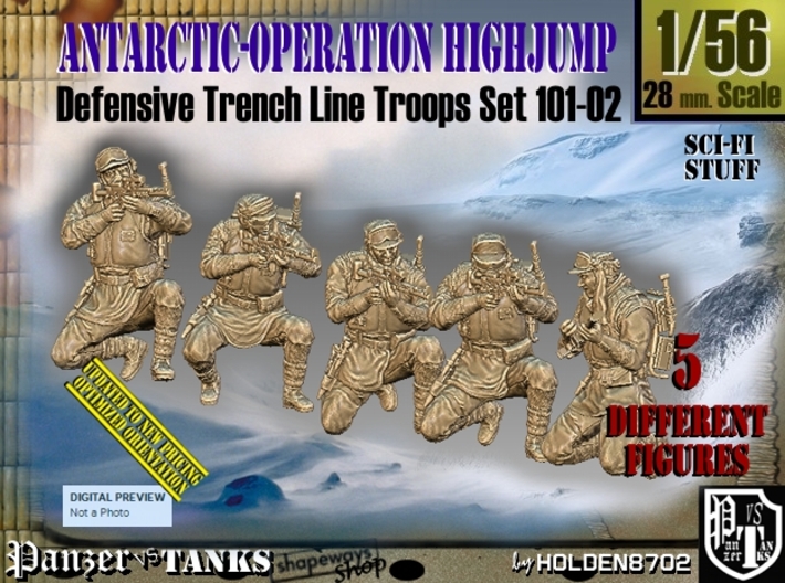 1/56 Antarctic Troops Set101-02 3d printed