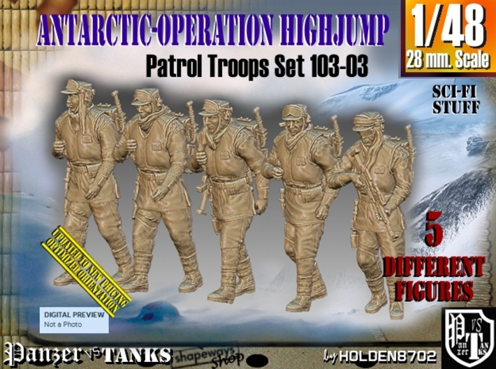 1/48 Antarctic Troops Set103-03 3d printed