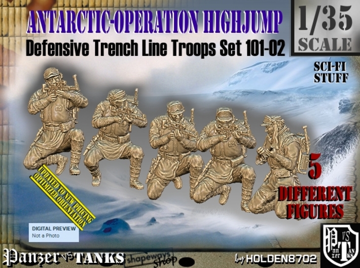 1/35 Antarctic Troops Set101-02 3d printed