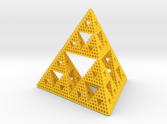 Diamond Sierpinski Tetrahedron 3d printed