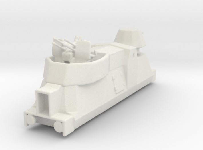 Panzerzüge flakewagon armored train ho 3d printed