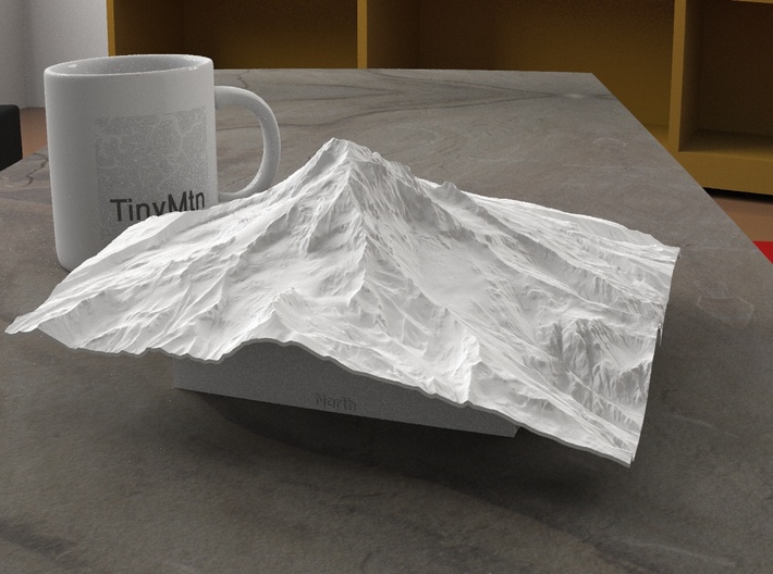 8'' Mt. Hood, Oregon, USA 3d printed 