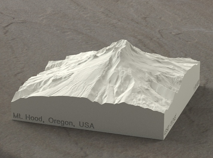 3'' Mt. Hood, Oregon, USA, Sandstone 3d printed 