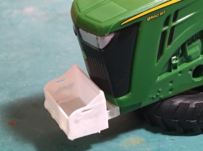 (2) LARGE TRACKED TRACTOR ROCK BOX - TRACTOR MOUNT 3d printed 