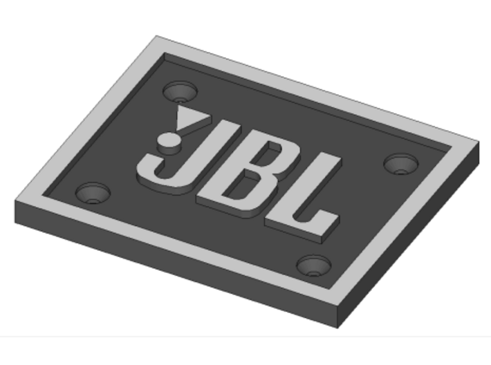 JBL Emblem/Logo for Fender Amplifiers 3d printed Render