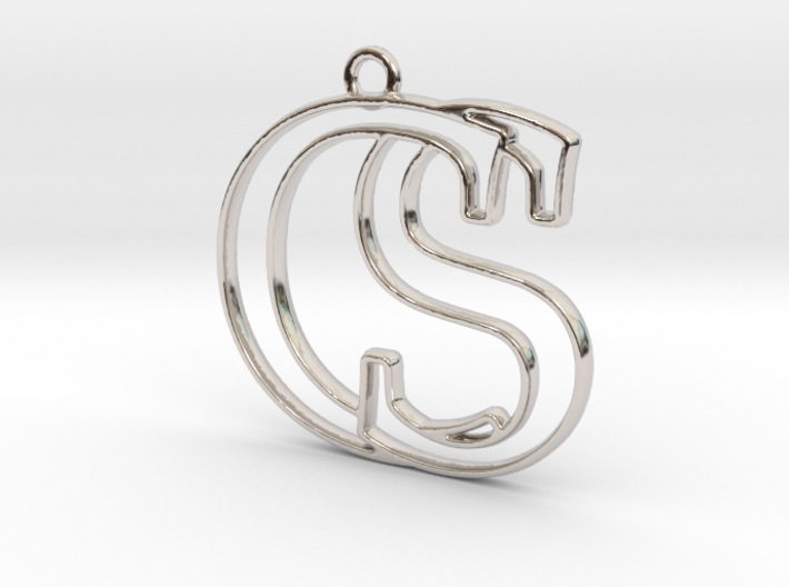 Initials C&amp;S monogram 3d printed