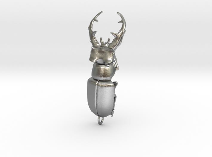 Stag beetle with open jaws 3d printed