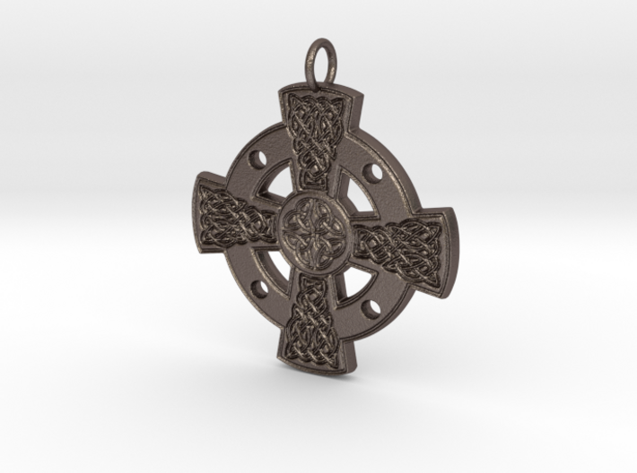 Celtic Cross No.3 - steel or bronze 3d printed