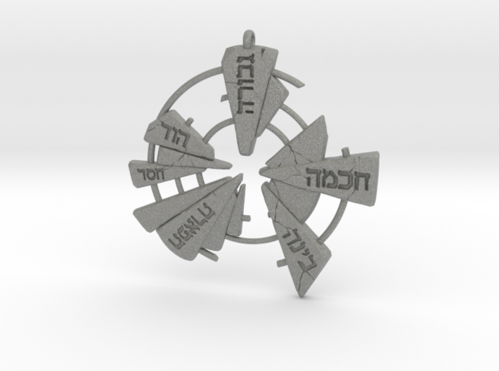 Kabbalistic Amulet 01 - 60mm 3d printed