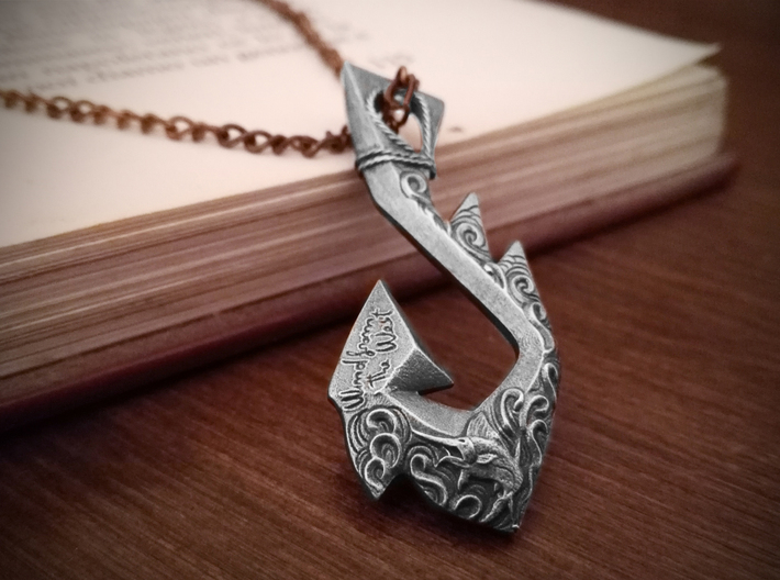 Wind From The West Hook Pendant 3d printed