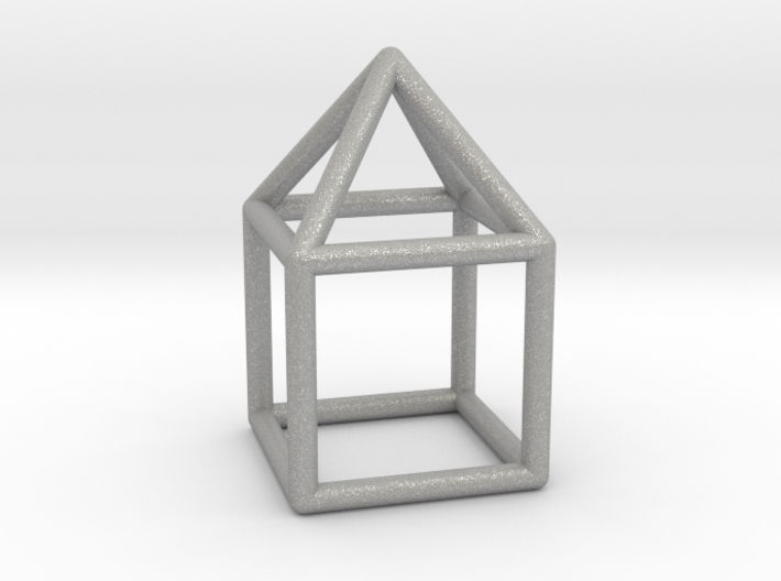 0740 J08 Elongated Square Pyramid E (a=1cm) #1 3d printed