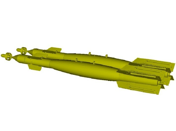 1/12 scale Raytheon GBU-12 Paveway II bombs x 2 3d printed