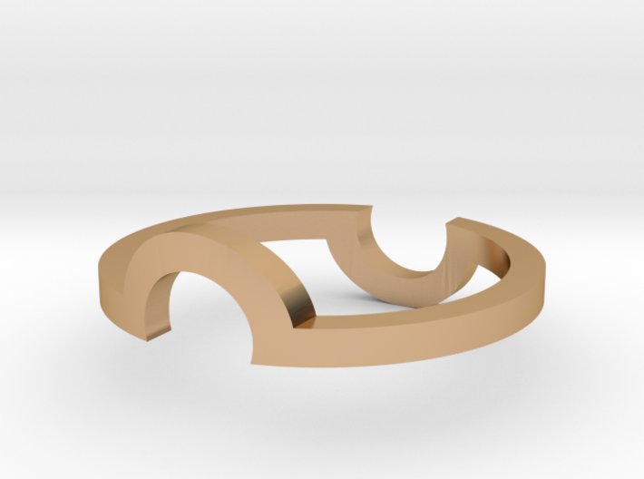 Circle Illusion Ring 3d printed 